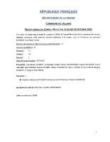 Procès Verbal séance du 13-10-2025